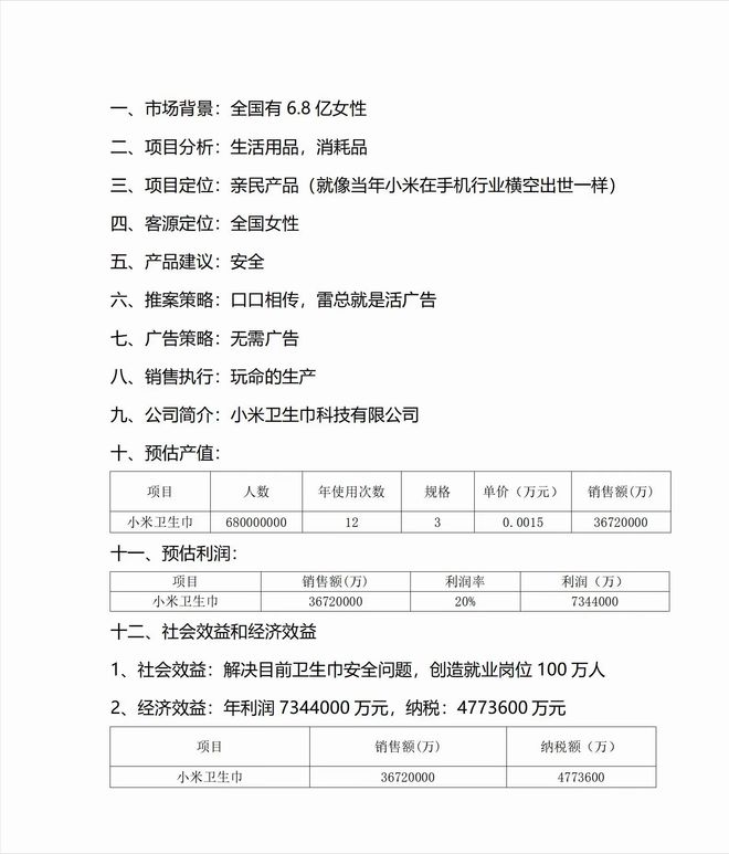 卫生巾集体塌房网友把压力给到雷军名字都起好了：小米su吸！(图8)