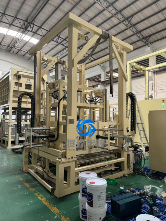 穿箭打带机全自动吨袋叠包缠膜一体机缠膜机(图4)