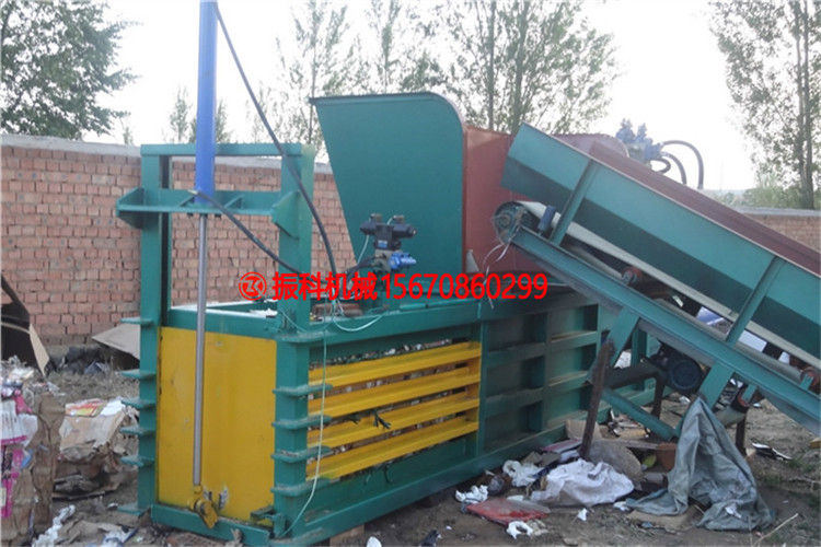 桐城卧式废纸打包机生活垃圾压缩捆扎机(图1)